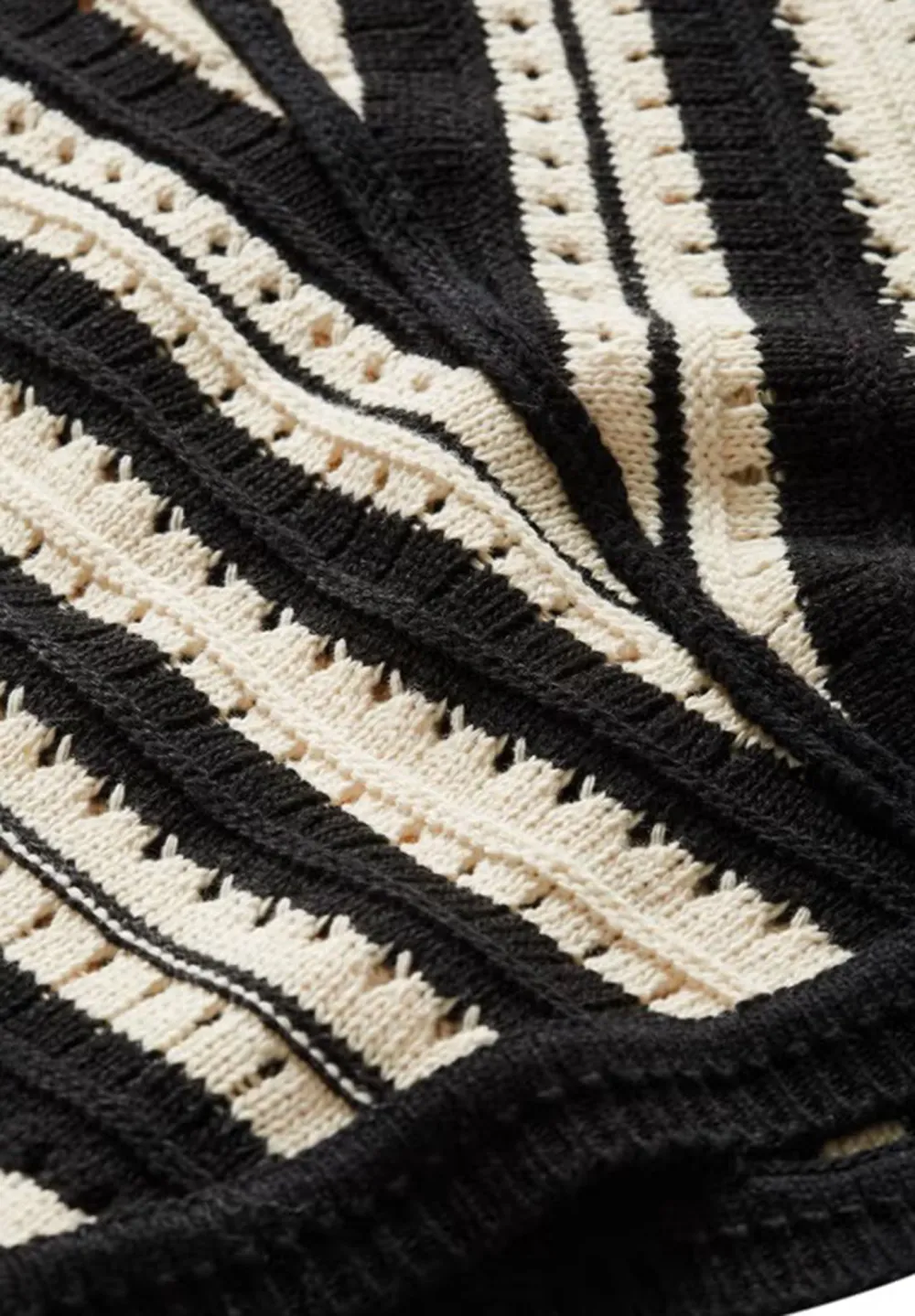 Contrasting Striped Sweater