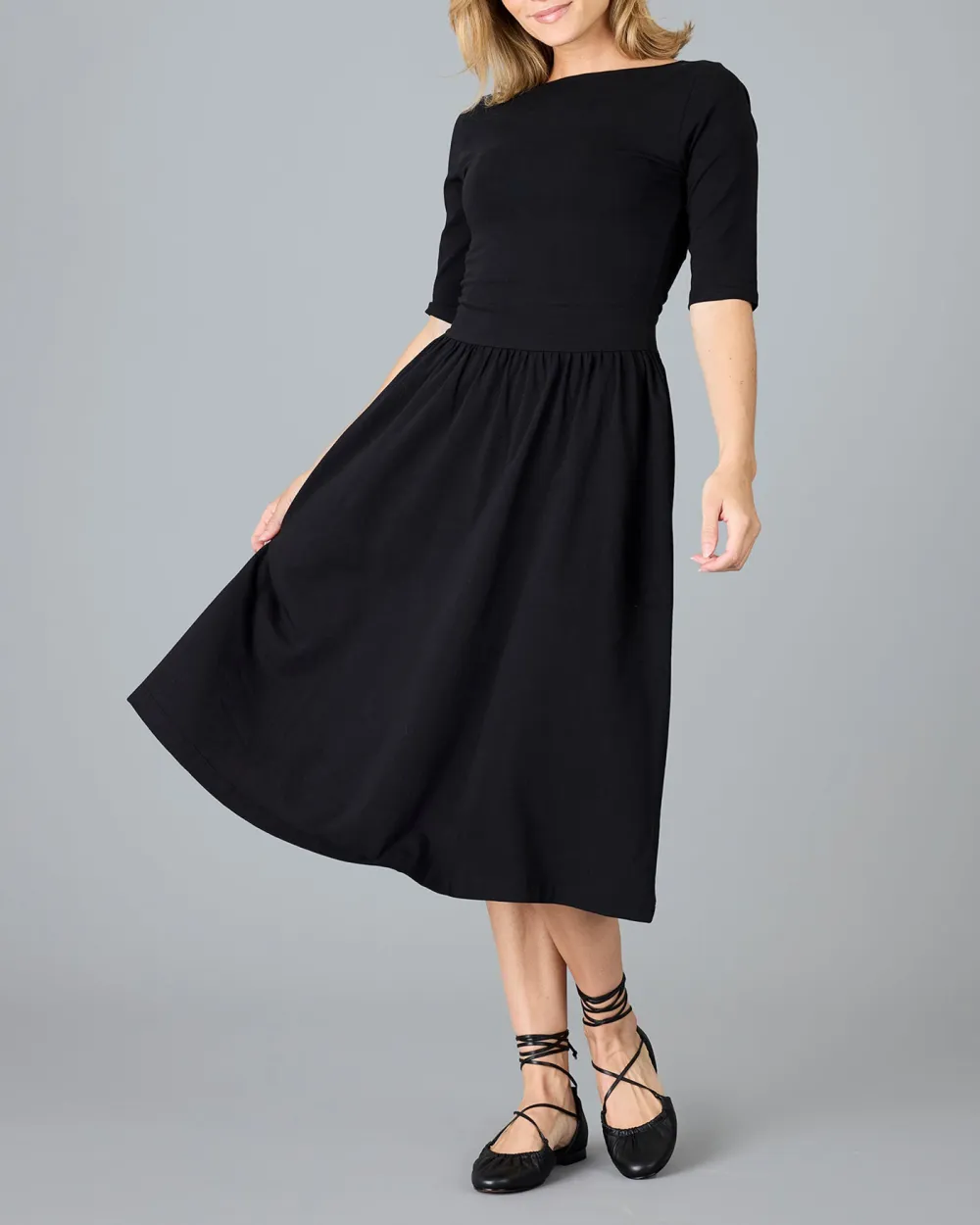 Mid Length Black Dress