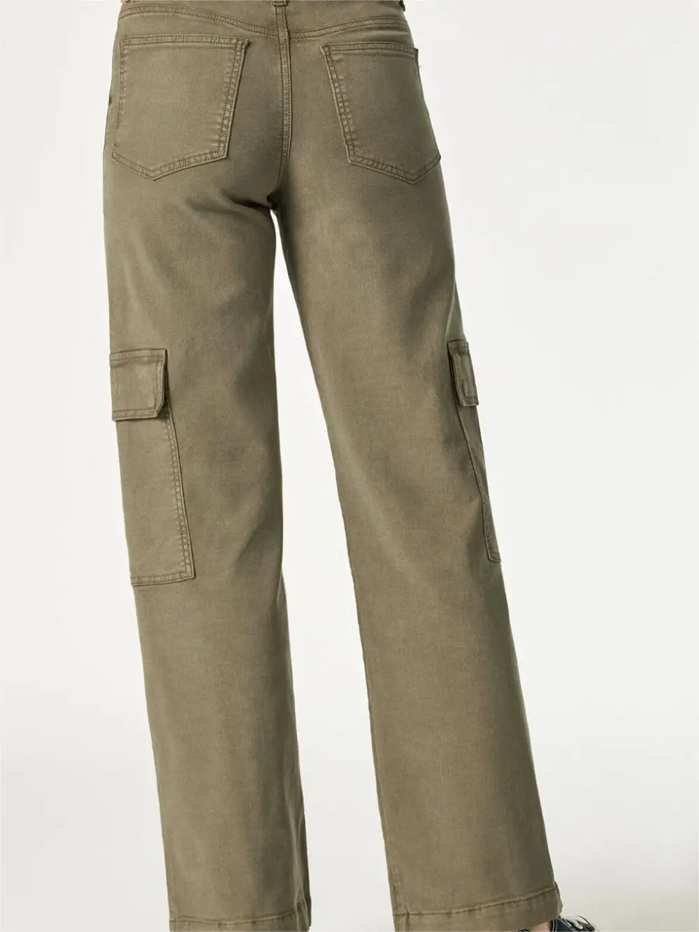 Casual Straight Leg Cargo Pants