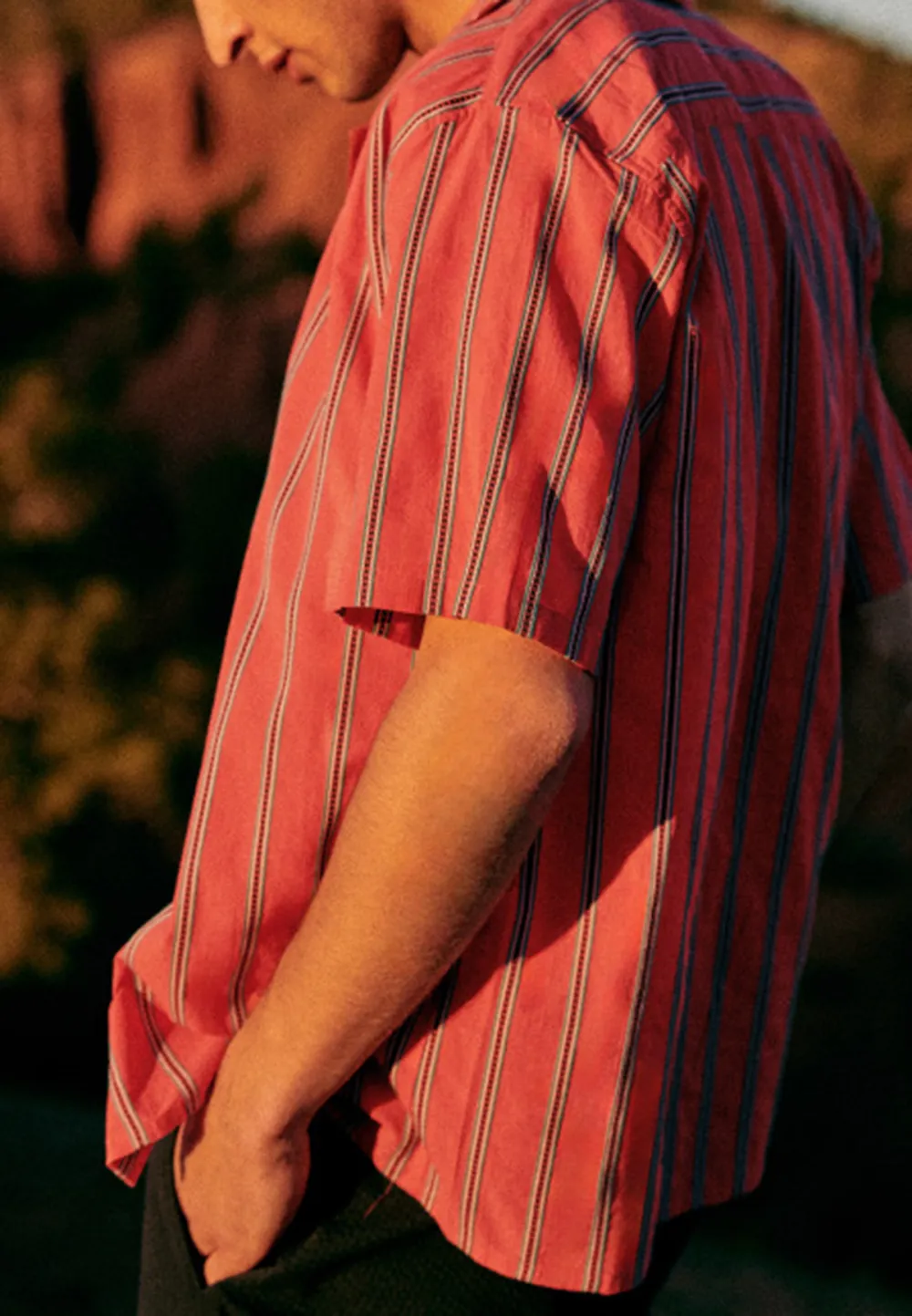 Shirt-Coral Stripes