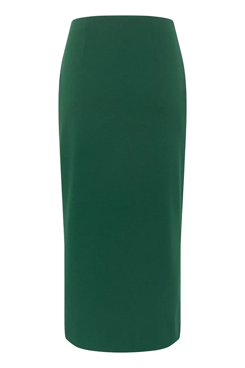 Asymmetric Wrap Style Midi Skirts