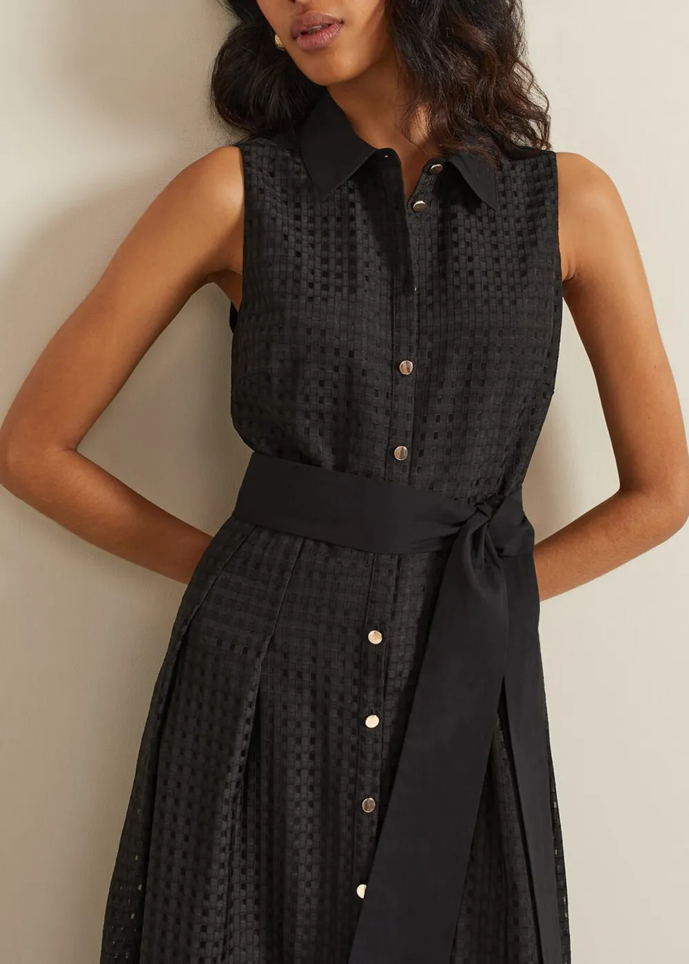 Solid Color Versatile Modern Textured Dress