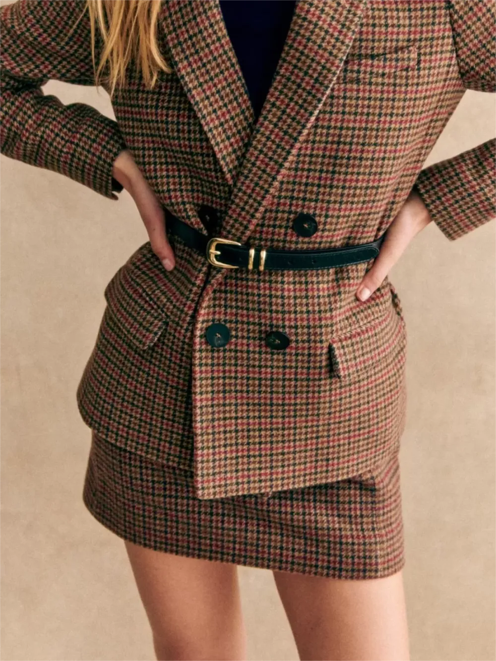 Invisible Zip At The Back Skirt