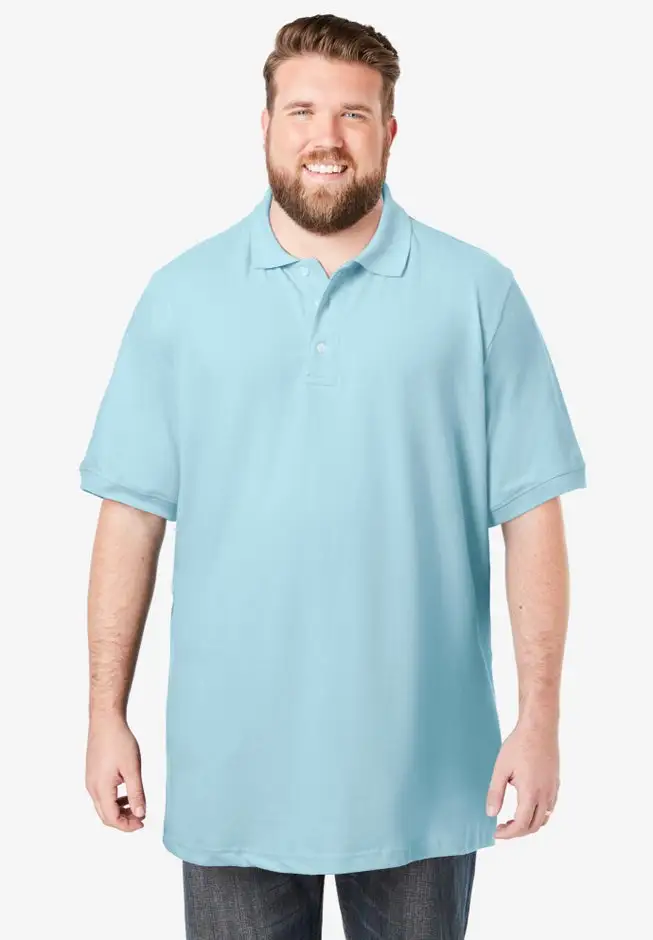 Longer-Length Shrink-Less™ Cotton Polo Shirt