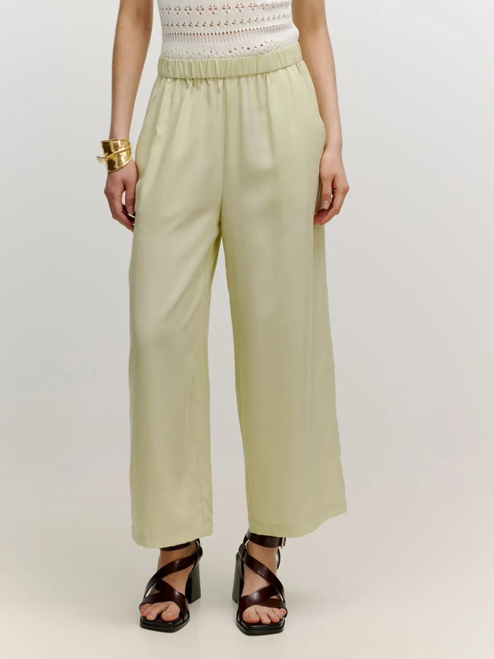 Casual Style Wide Leg Pants