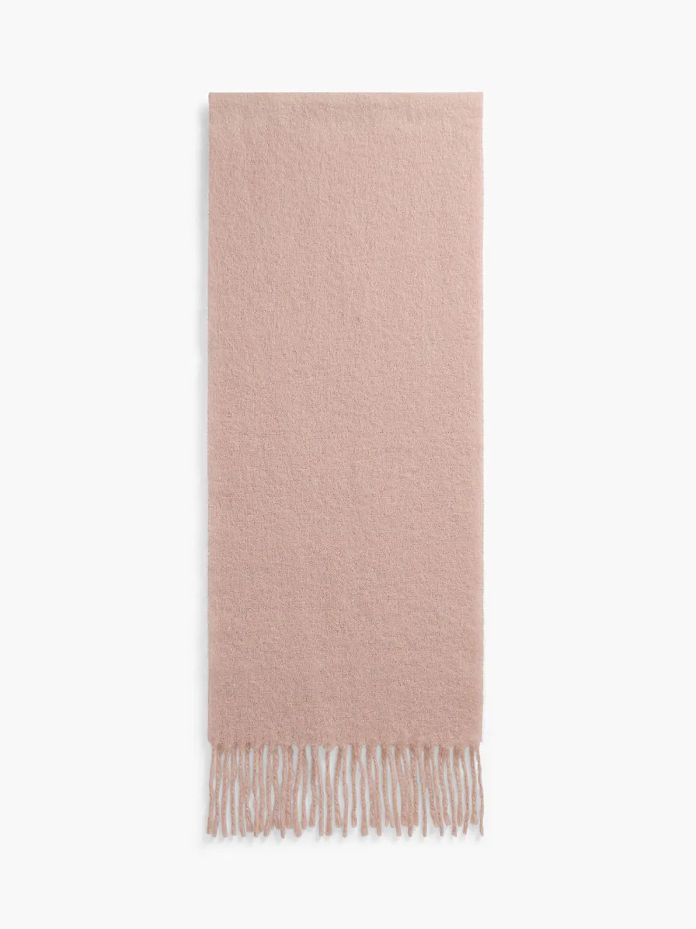 Pink Fringed Tassel Scarf