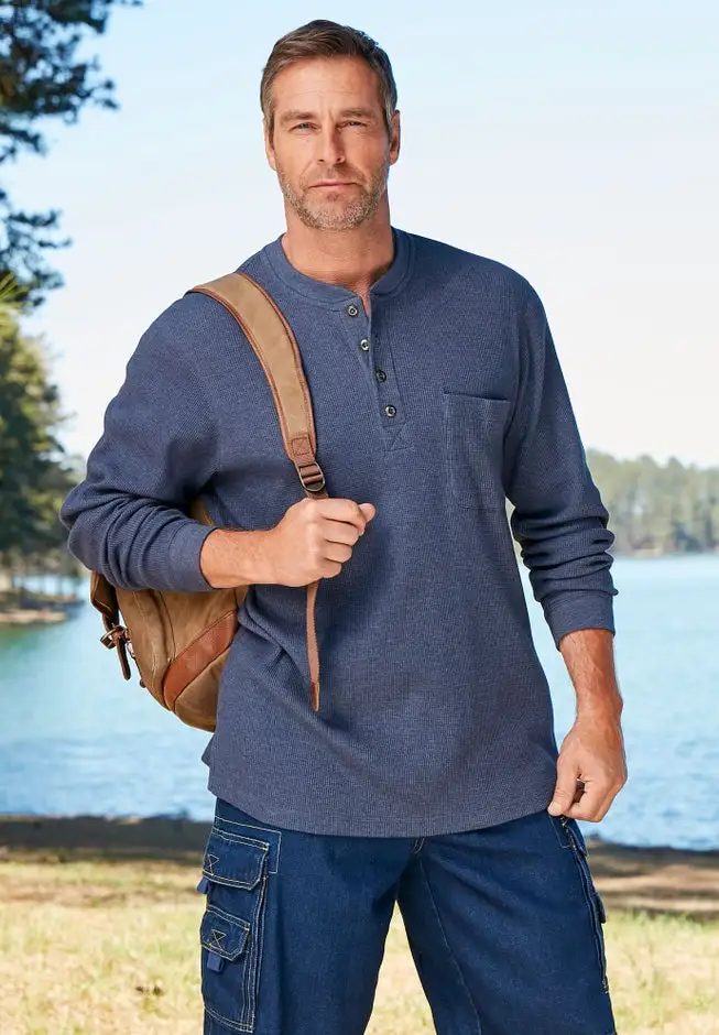 Thermal Pocket Longer-Length Henley