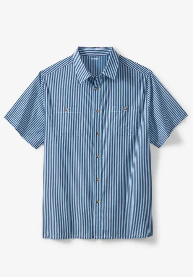 Striped Short-Sleeve Sport Shirt