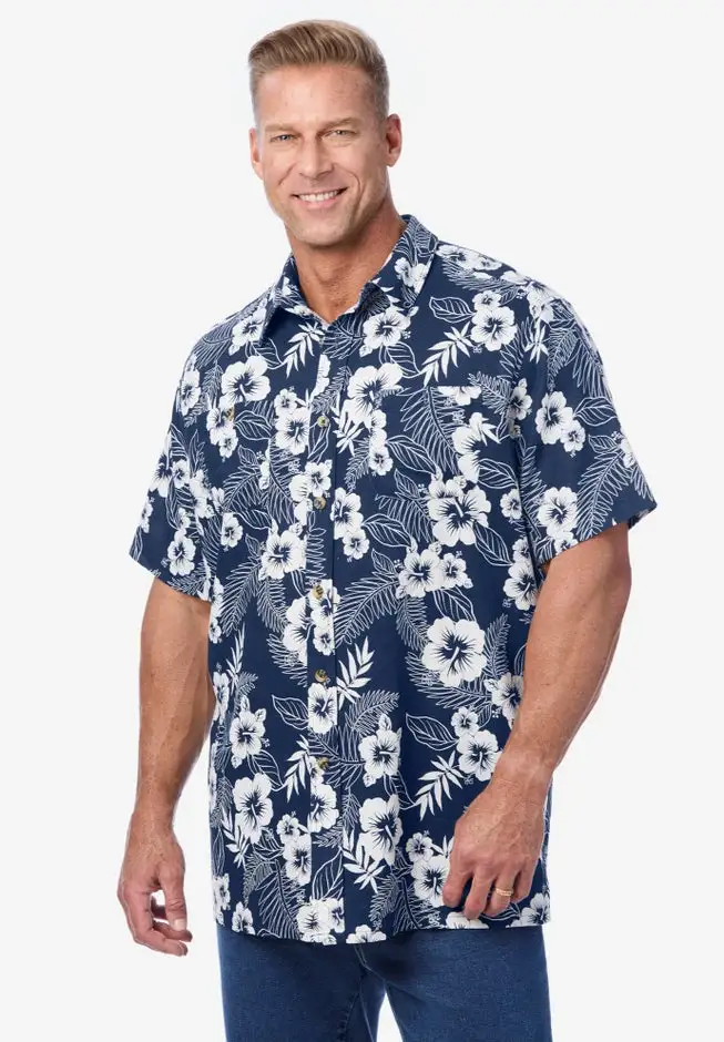 Short-Sleeve Linen Shirt