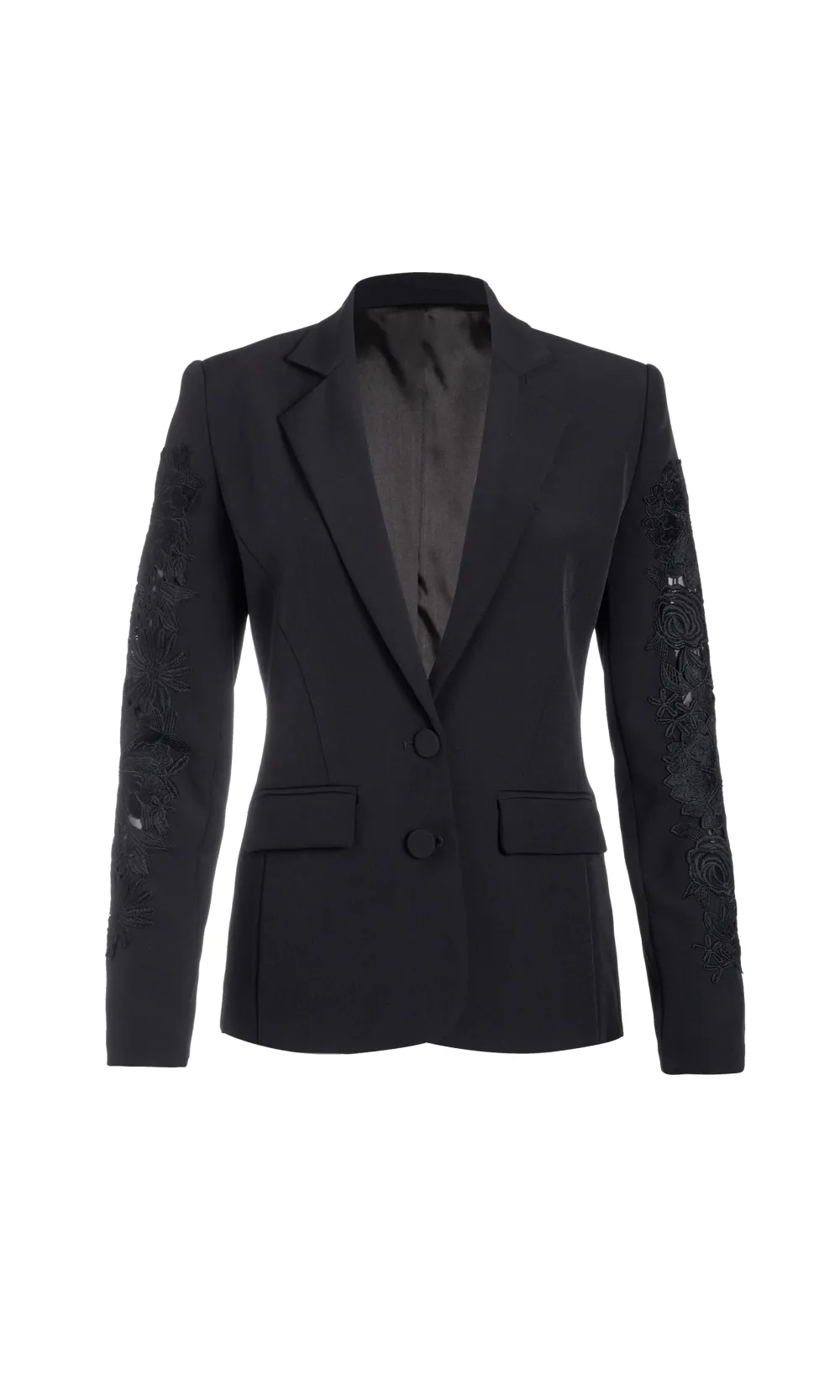 Black Lace Combo Blazer
