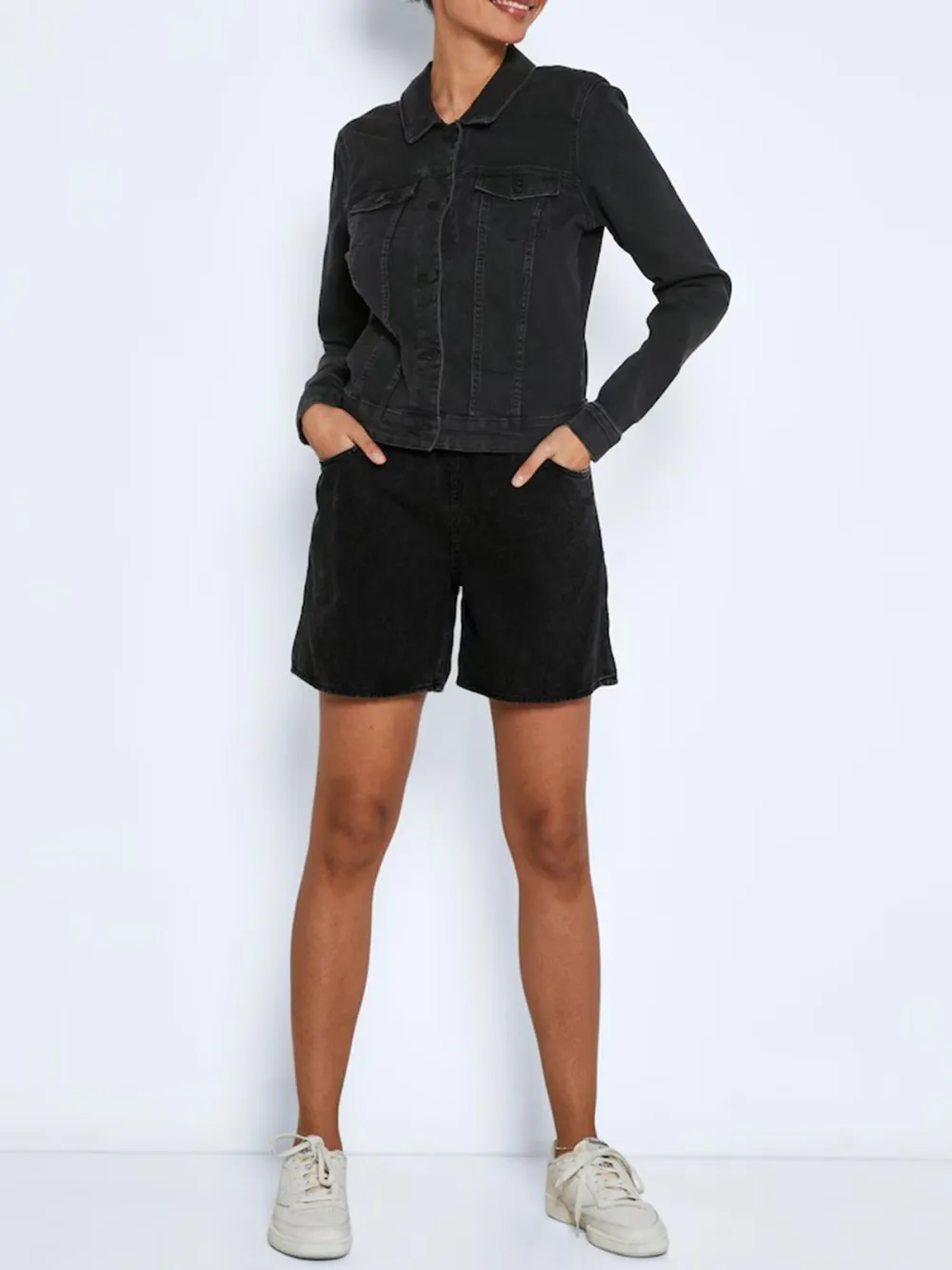 Plain Colored Between-Season Jacket