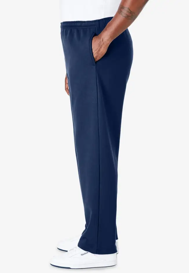 Fleece Open-Bottom Sweatpants