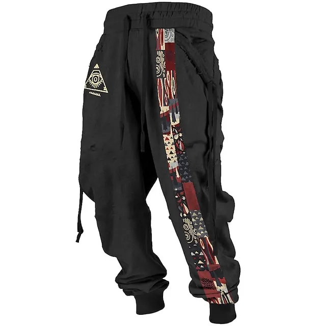 Men's Tribal Bandana Print 3D Sweatpants