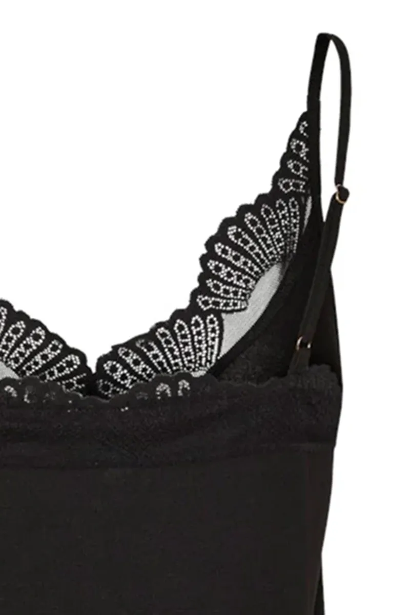 Lace Deep V Neck Sexy Tops