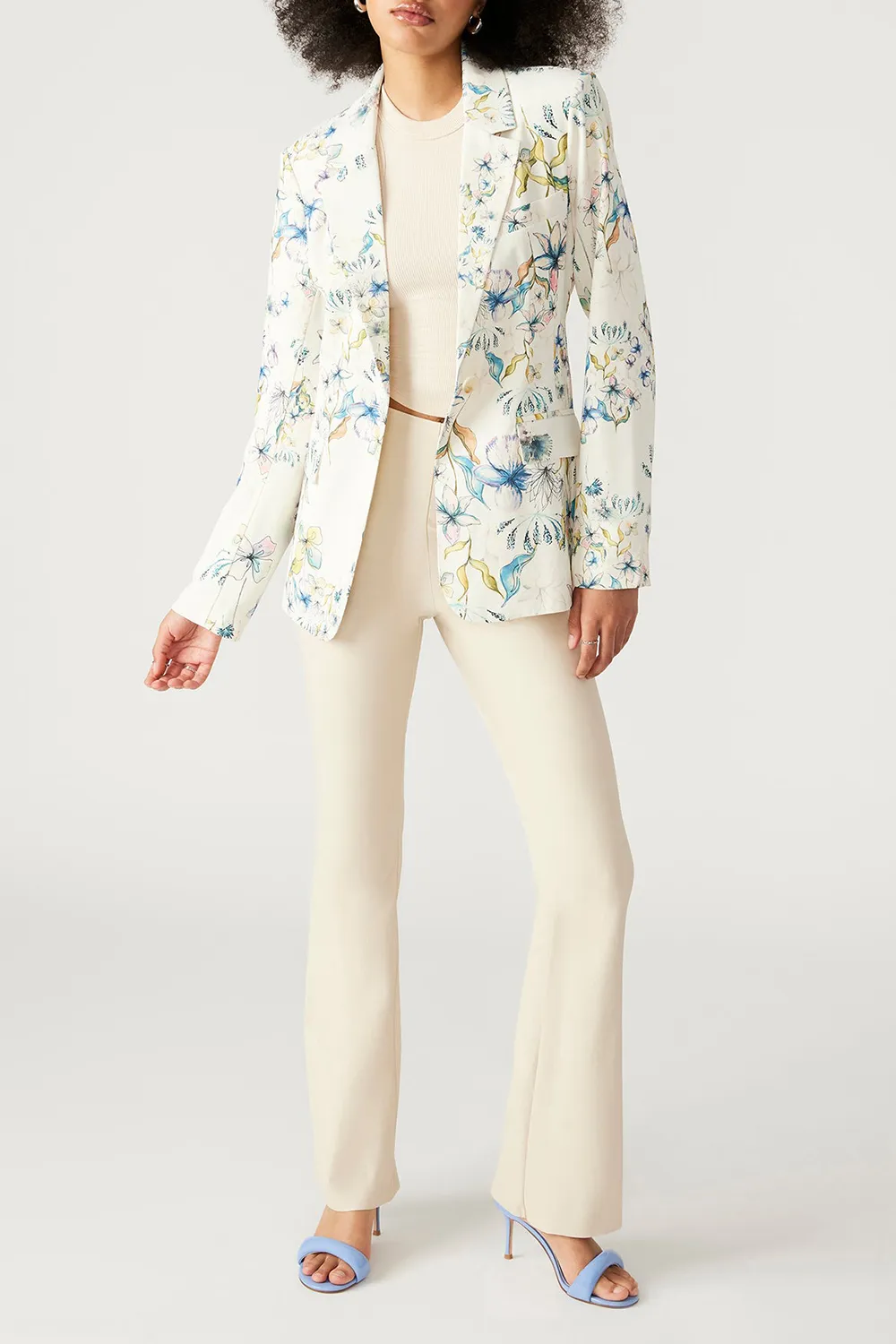 Lapel Blazer Floral