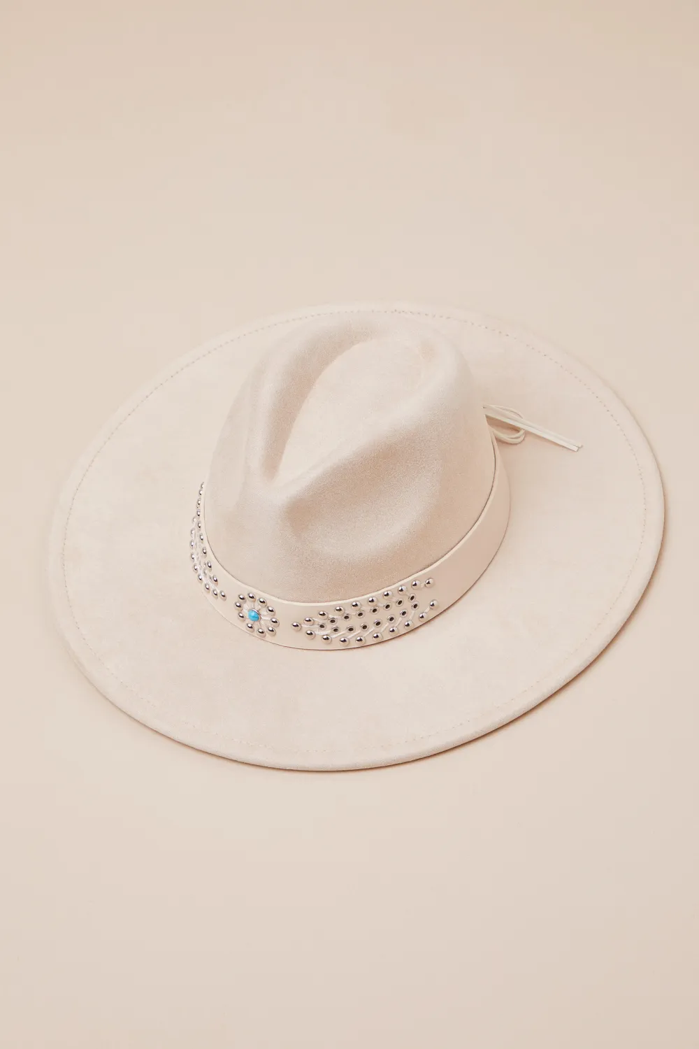 Western Style Rivet Design Tie Hat