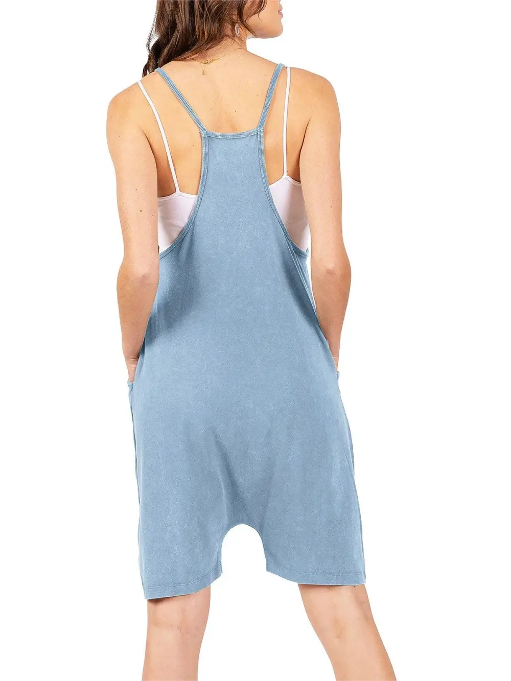 Black Strappy Casual Romper