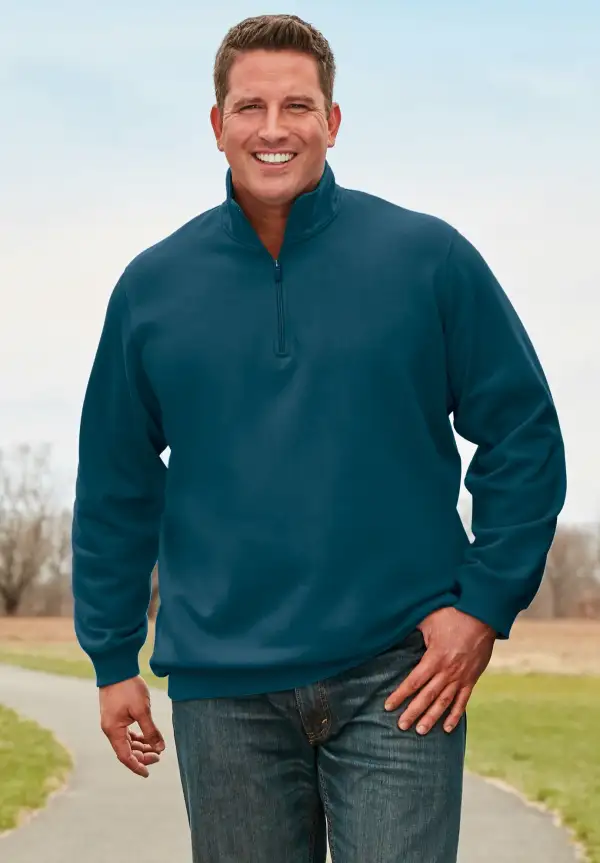 Quarter Zip-Front Wicking Fleece Jacket
