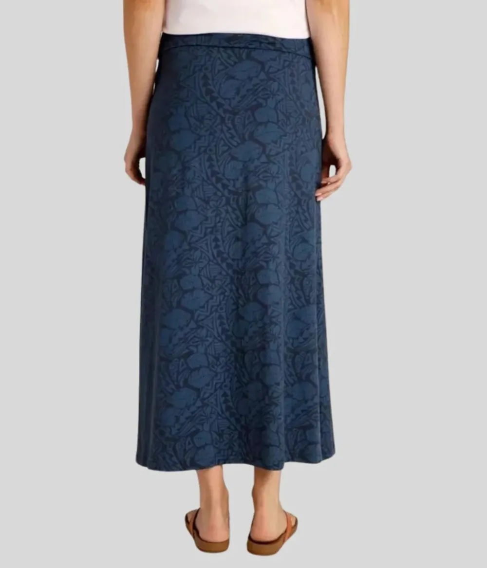 Navy Elder Jersey Maxi Skirt