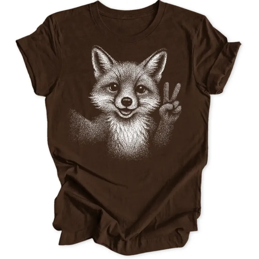 Peace Fox Unisex T-Shirt