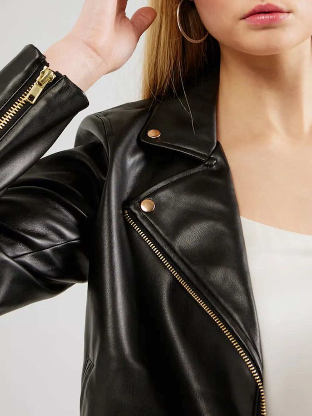 Black Casual Style Between-Season Jacket