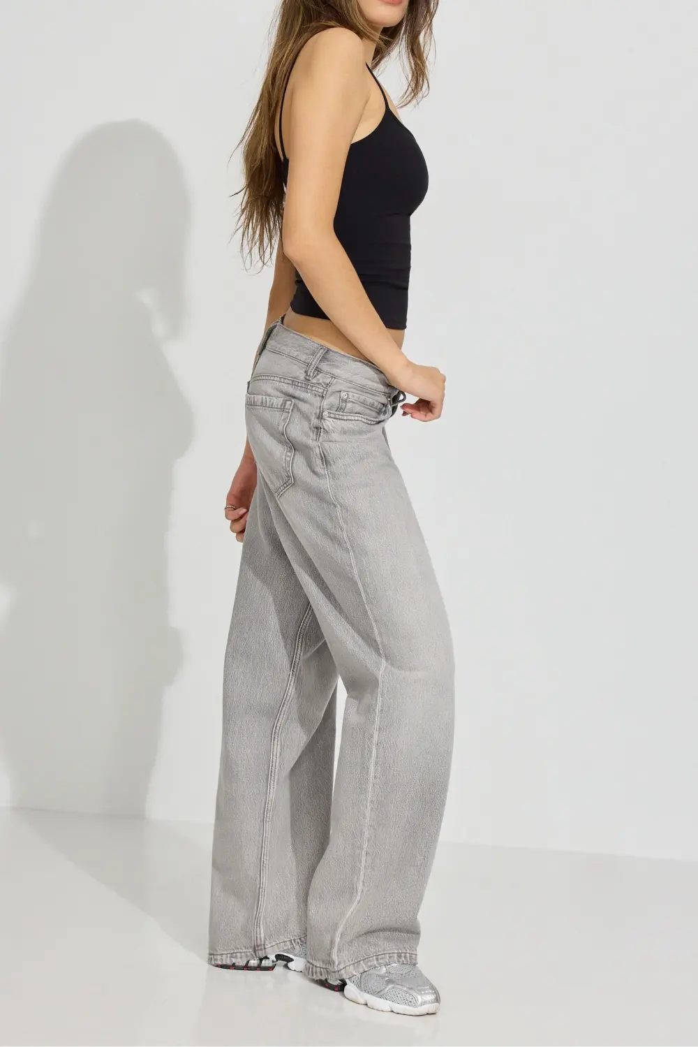 Straight Leg Icey Grey Jeans