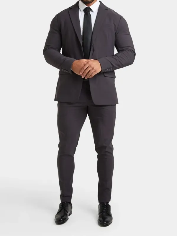 Slate Grey Hight-End Comfortable Suit Jacket