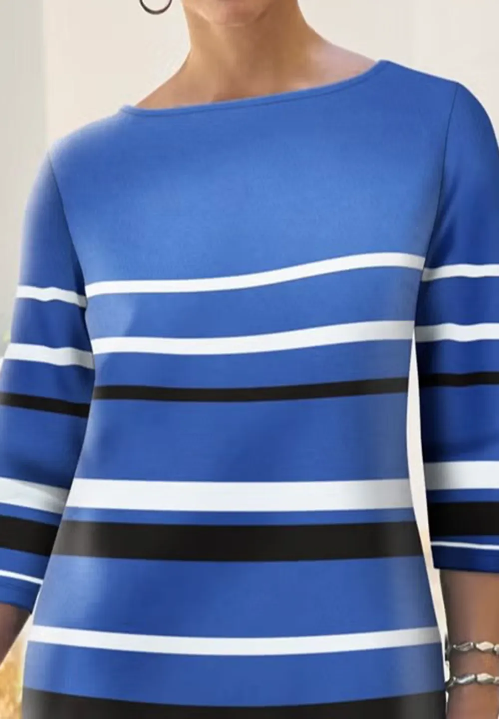 Striped Knitted Dress