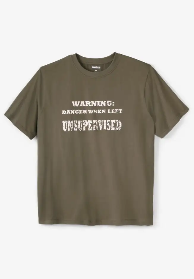 KingSize Slogan Graphic T-Shirt