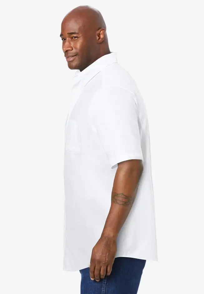 Wrinkle-Free Short-Sleeve Oxford Dress Shirt