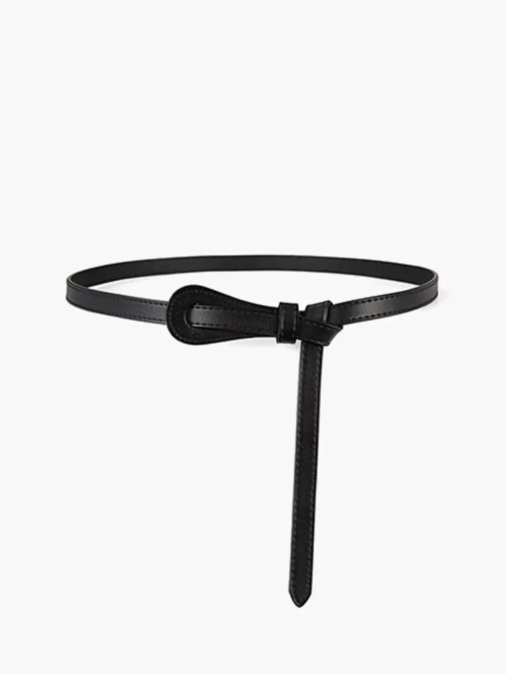 Leather Braided Thin Belt