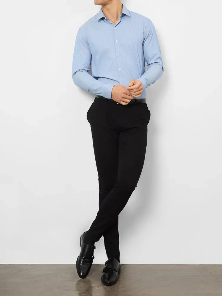 Navy Stripe Soft Comfortable Business Blouse