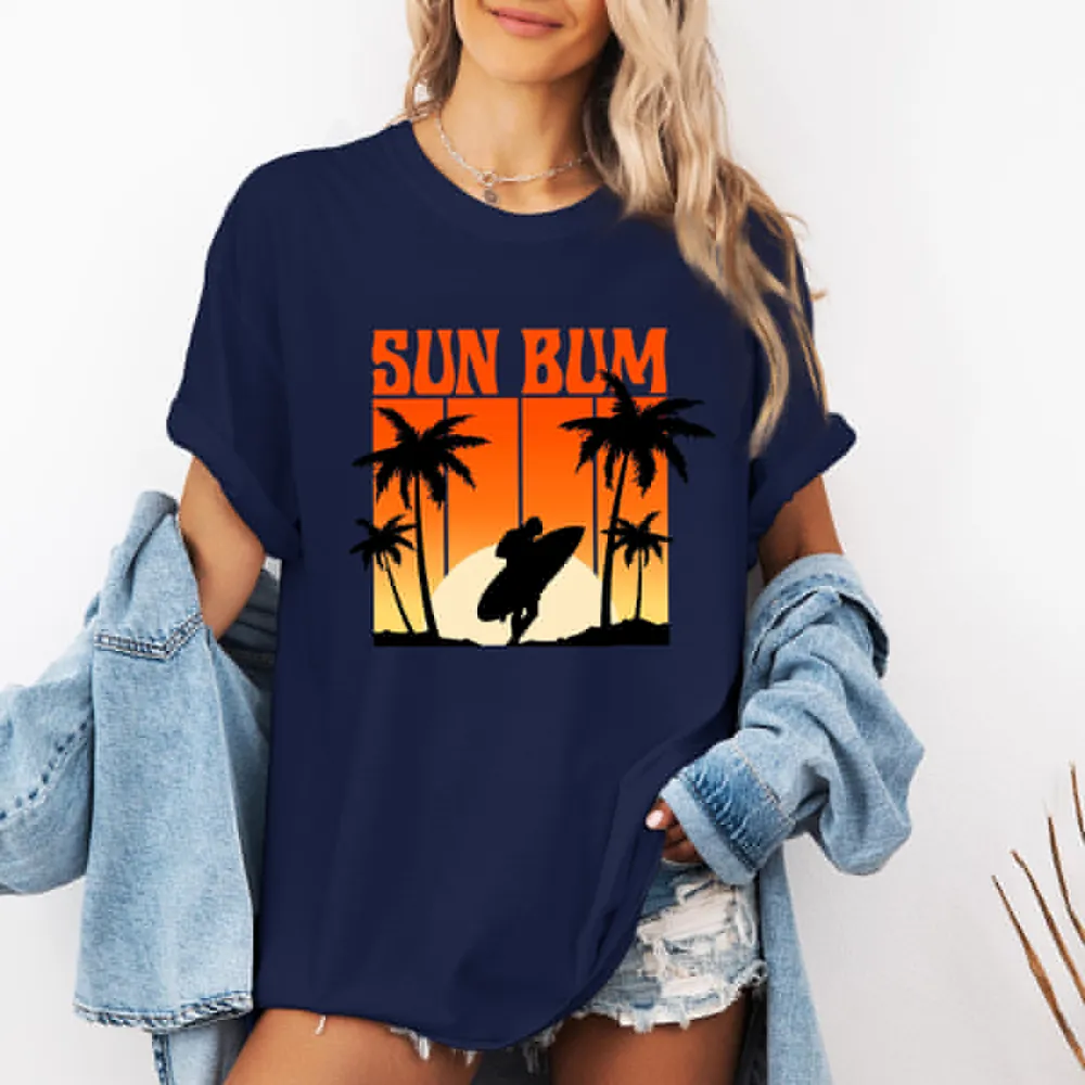 Surfing Sun Bum Style Printed Tee