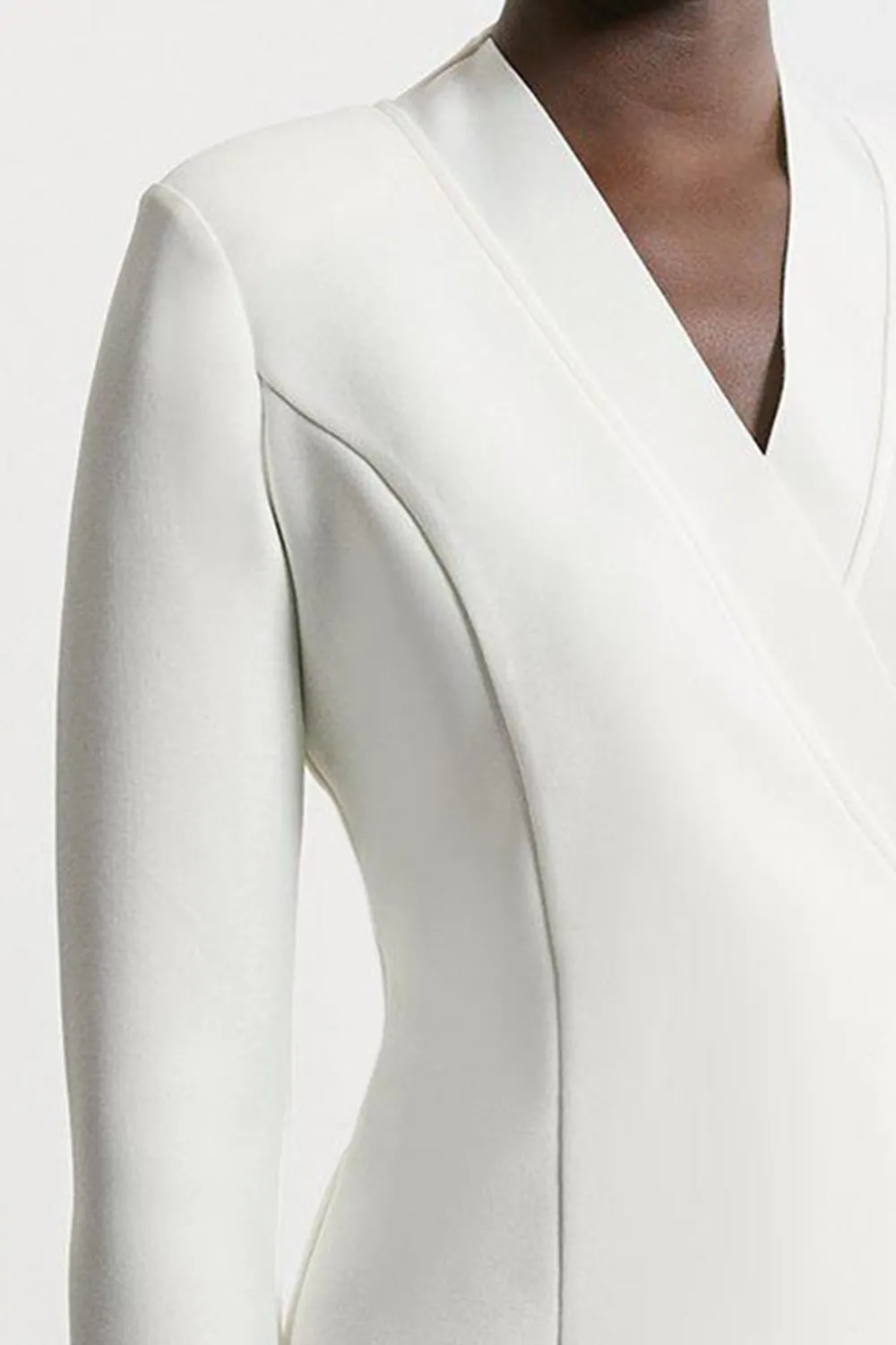 Knit Side Zip Longline Jacket