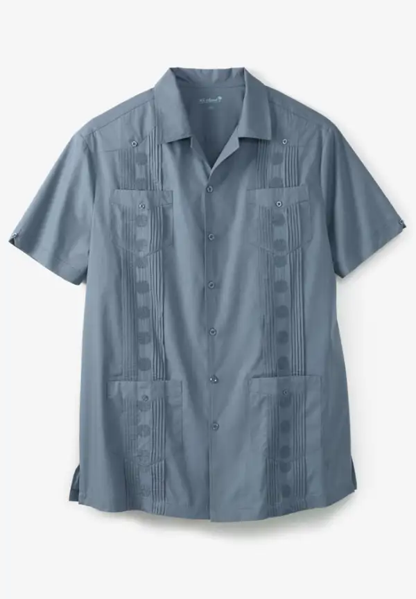 Short-Sleeve Guayabera Shirt