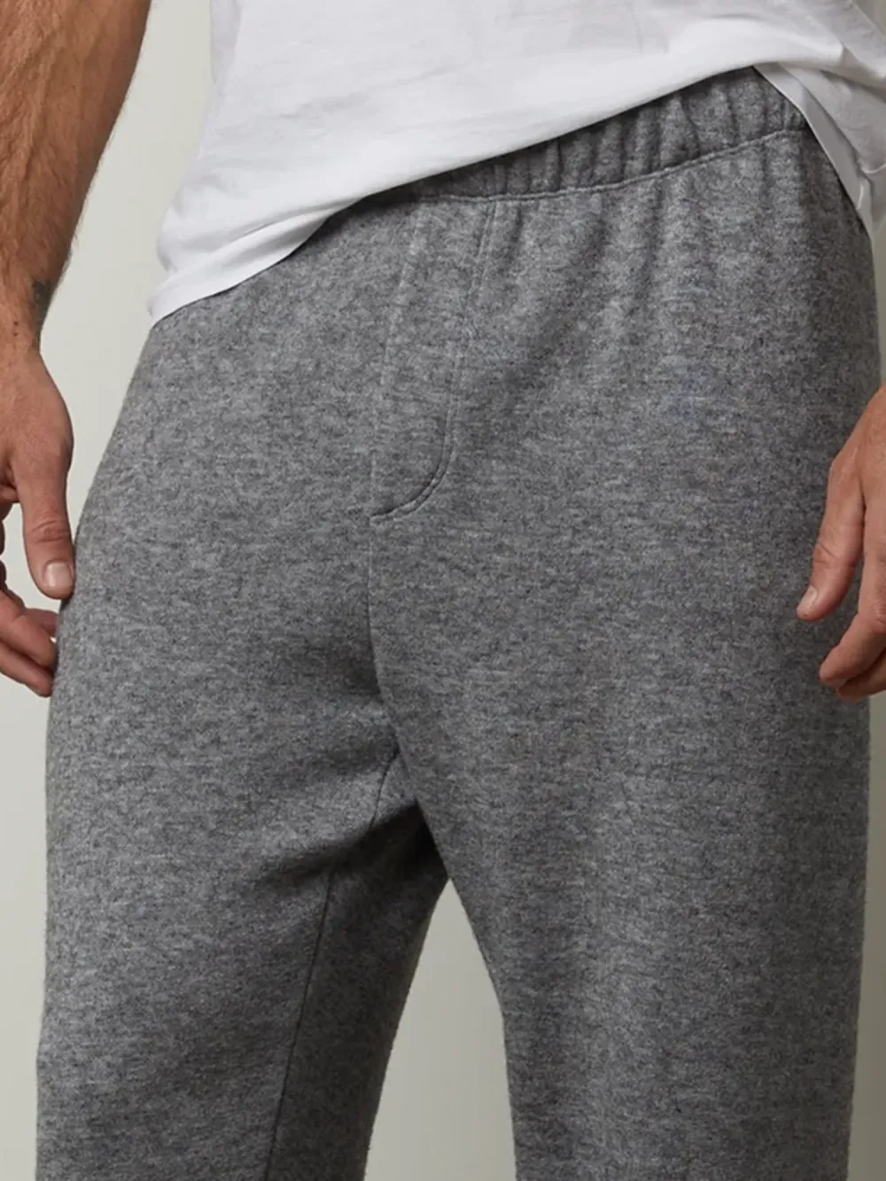 Men's Solid Casual Knit Sweatpants