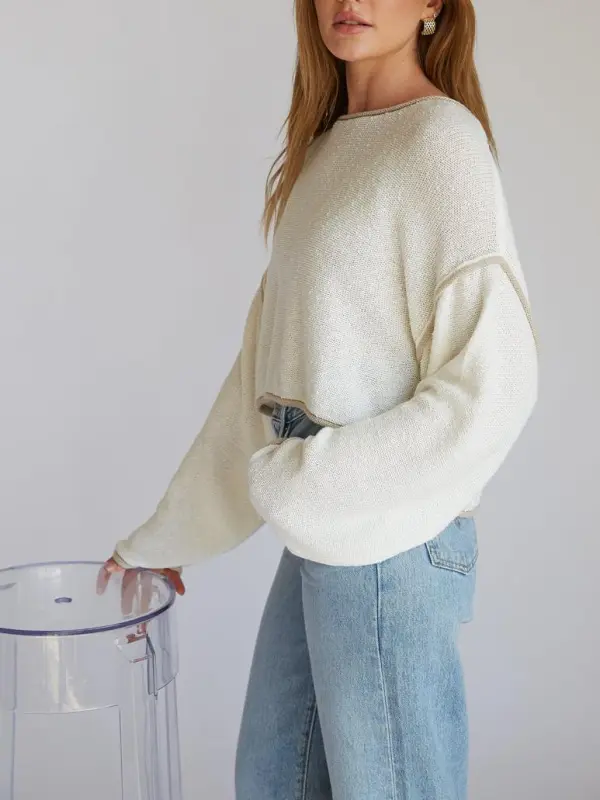 Willa Cropped Knit Sweater