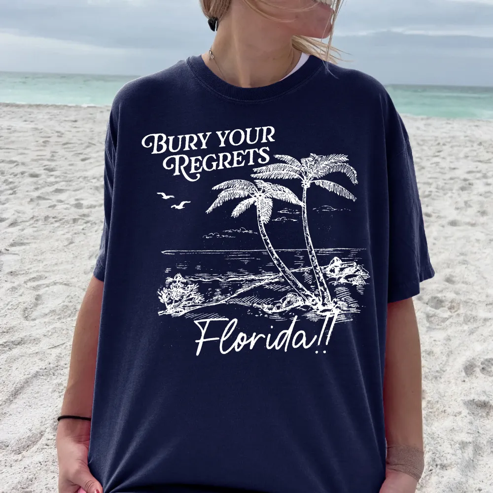 Florida Beach Scene Graphic Tee