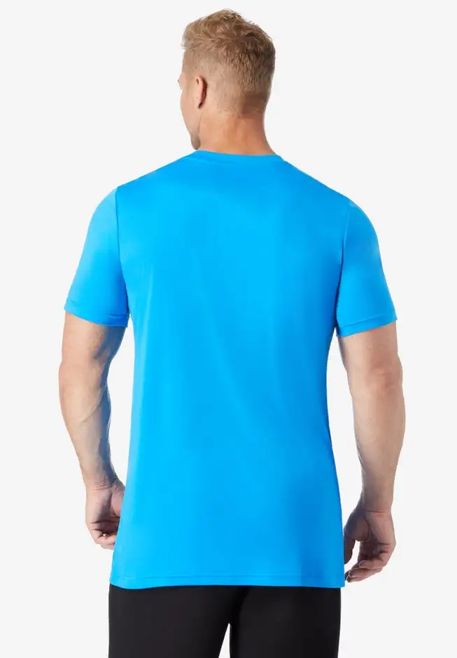 No Sweat Longer-Length Short Sleeve Crewneck Tee