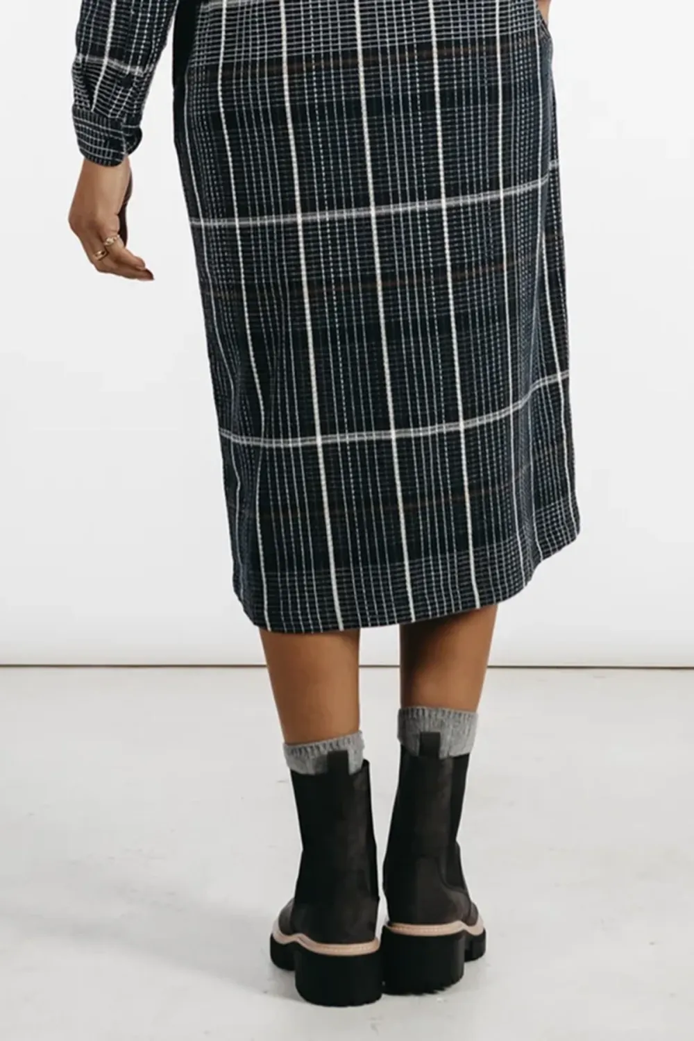 The Lapel Cotton Shirt Dress