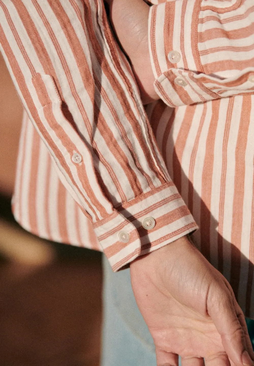 Adjustable Cuff Fastening Shirt