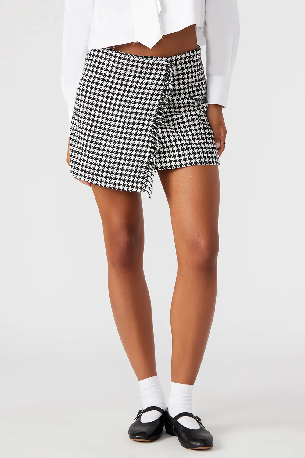 Casual Style Skirt Blackwhite