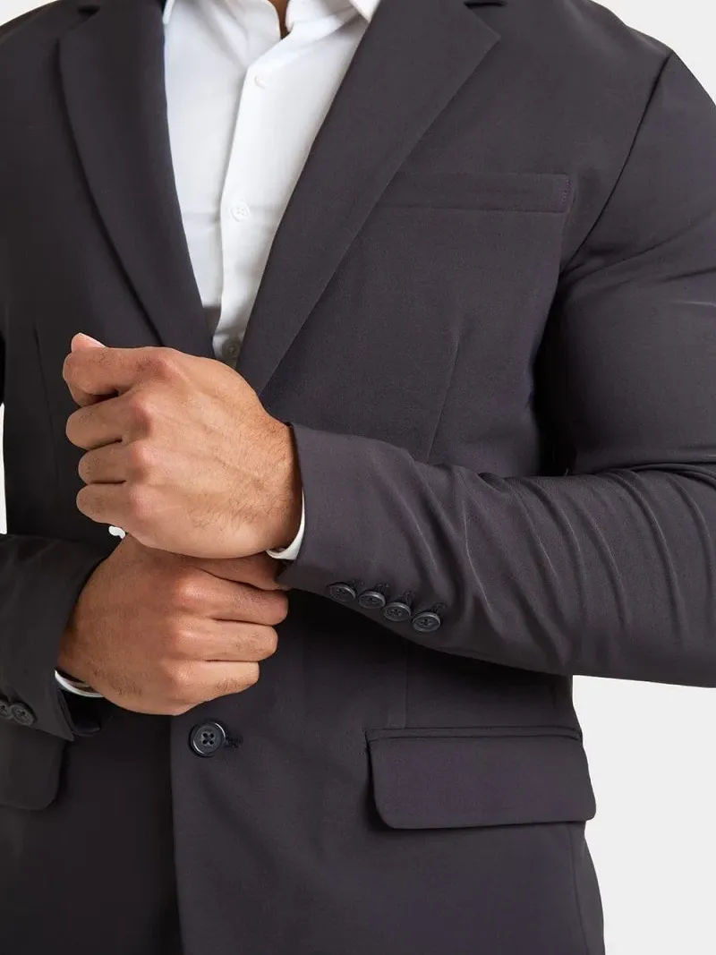 Slate Grey Hight-End Comfortable Suit Jacket
