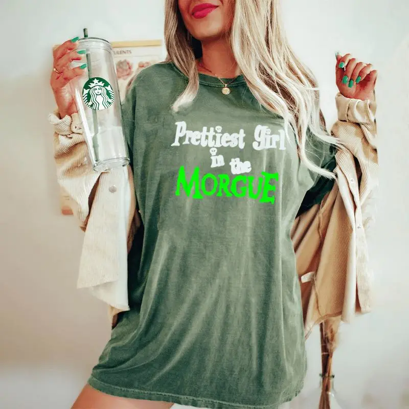 Prettiest Girl In The Morgue Gothic Y2k Women's Oversized Comfort T-Shirt