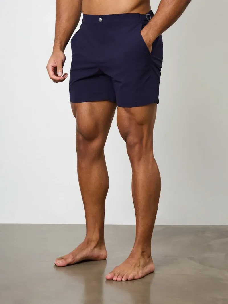 In Navy Leisure Daily Swim Short