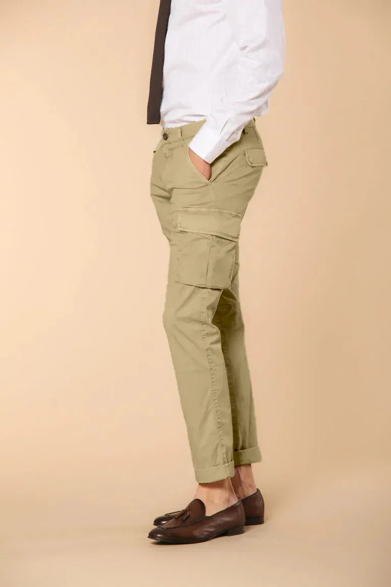 Men's Lightweight Cotton Twill Slim Fit Khaki Overalls