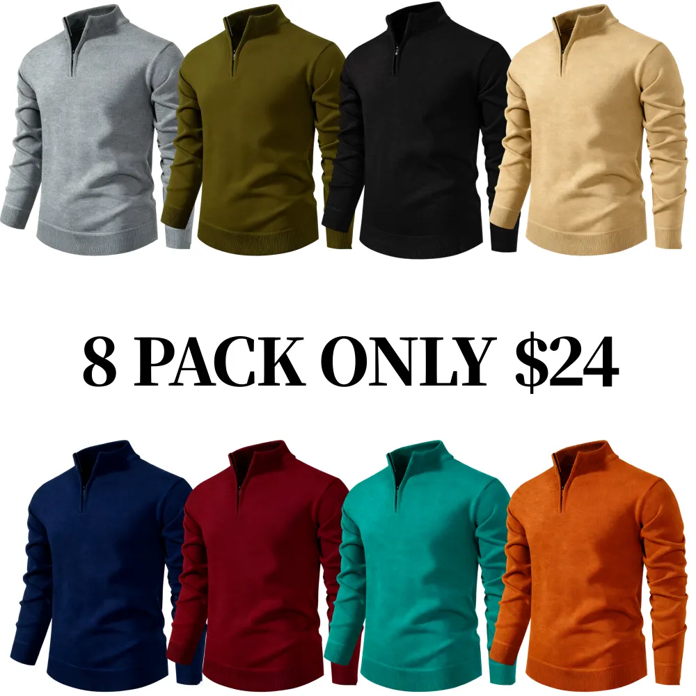 Men's Quarter Zip Sweater