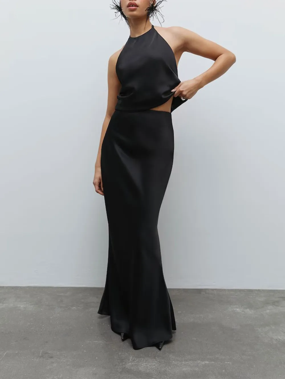 Plain Colored  A-line Skirt