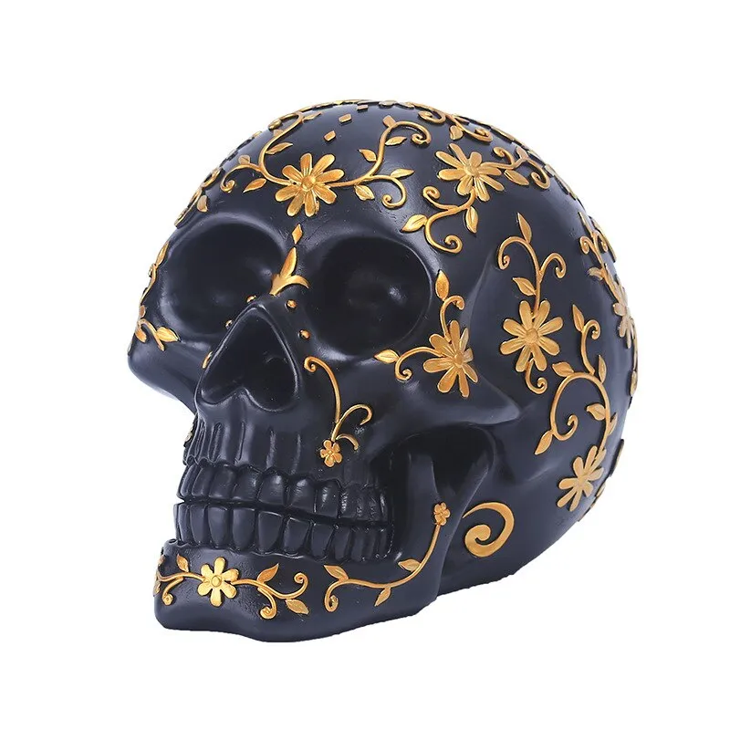 Halloween Pattern Skull Decoration Party Decoration Props Haunted House Holiday Decoration Resin Crafts