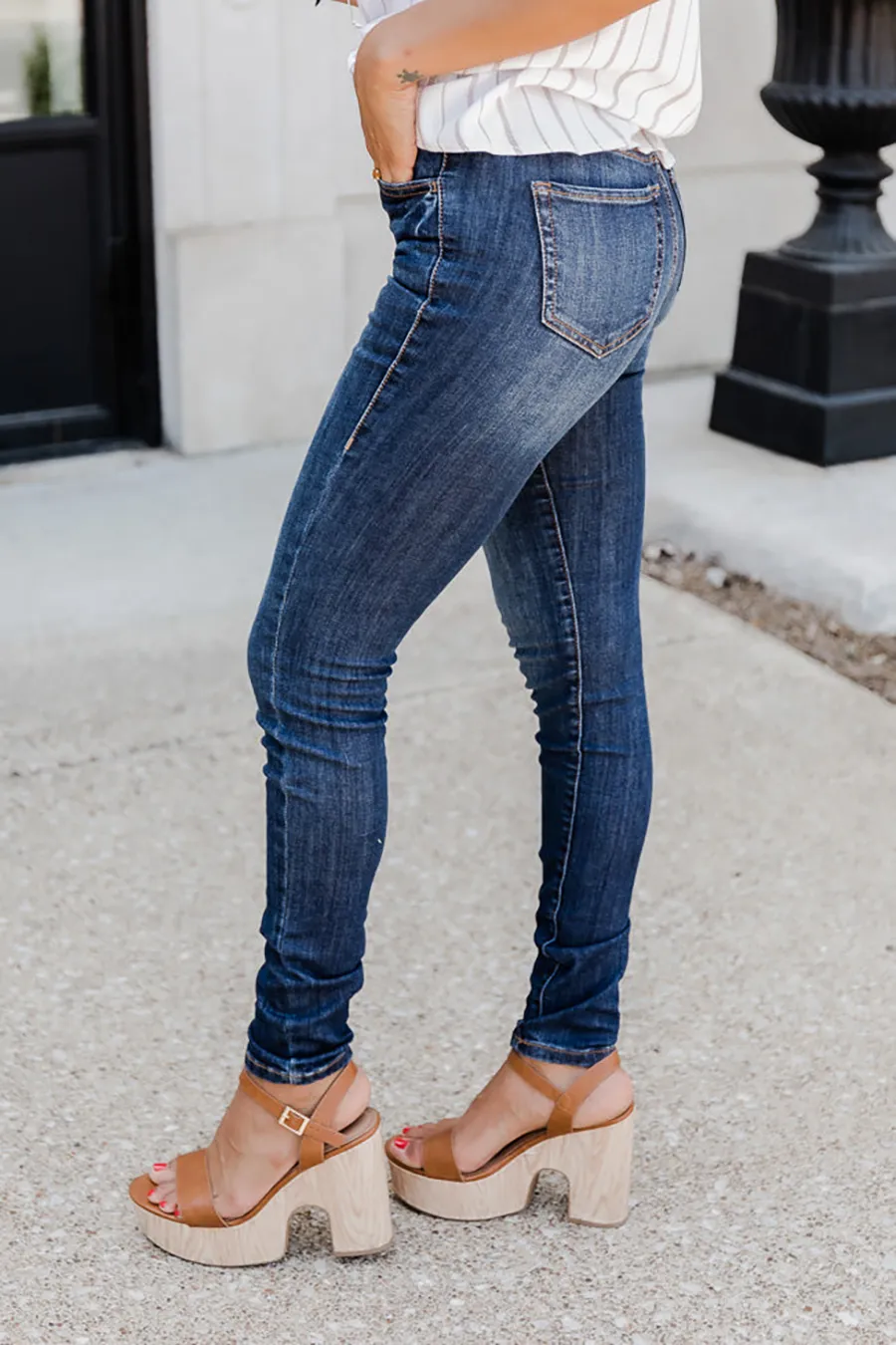 Dark Wash Skinny Jeans